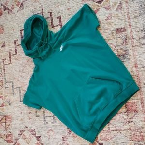 Nike short sleeve cowl neck hoodie